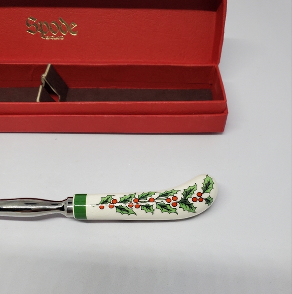 Spode CHRISTMAS TREE Pickle Fork Made In England Box Stainless Steel 7.5 Vtg. - Picture 5 of 15